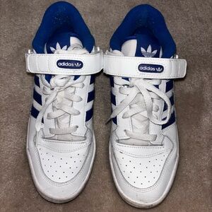 Adidas Kids White and blue Sneakers
